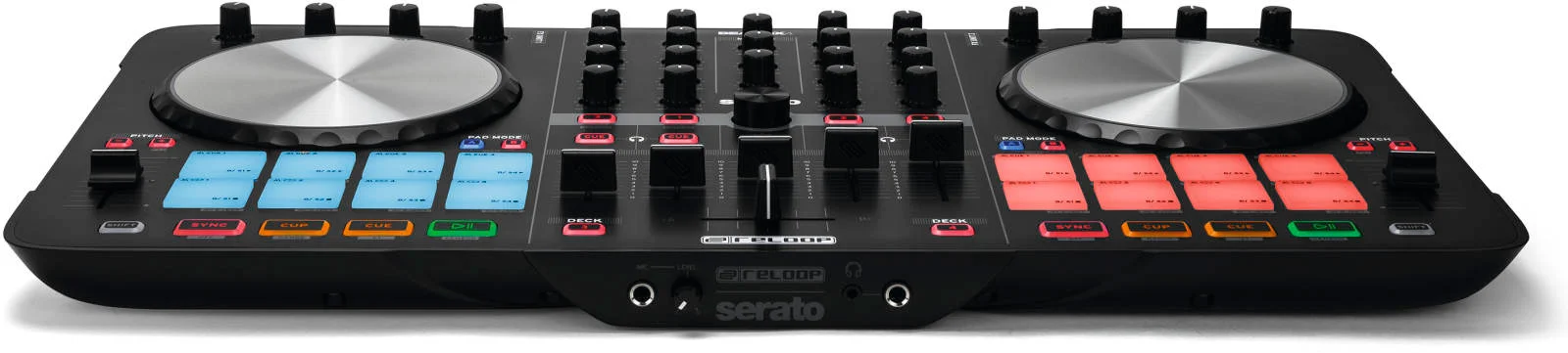 کنترلر پد عملکرد 4 کاناله Reloop Beatmix 4 MK2، کنترل 4 دک، 16 پد درام چند رنگی، واحدهای FX دوگانه iZotope، اکولایزر 3 باندی و Gain / CH، چرخ های Jog حساس به لمس، مشکی | BEATMIX-4-MK2 کنترلر پد عملکرد 4 کاناله Reloop Beatmix 4 MK2، کنترل 4 دک، 16 پد درام چند رنگی، واحدهای FX دوگانه iZotope، اکولایزر 3 باندی و Gain / CH، چرخ های Jog حساس به لمس، مشکی | BEATMIX-4-MK2