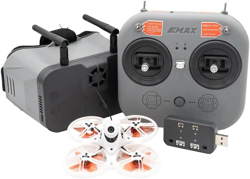 کیت آماده پرواز Tinyhawk 3 PLUS+ RTF پهپاد مسابقه ای کوچک FPV آنالوگ با فریم بادوام به همراه کنترلر و عینک مخصوص مبتدیان