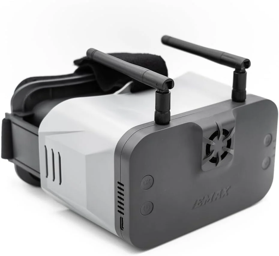 کیت آماده پرواز پهپاد مسابقه ای کوچک ای‌مکس Tinyhawk 3 Plus Freestyle با فریم فیبر کربنی مقاوم، عینک و رادیو کنترل E8 مناسب کودکان، بزرگسالان و مبتدیان