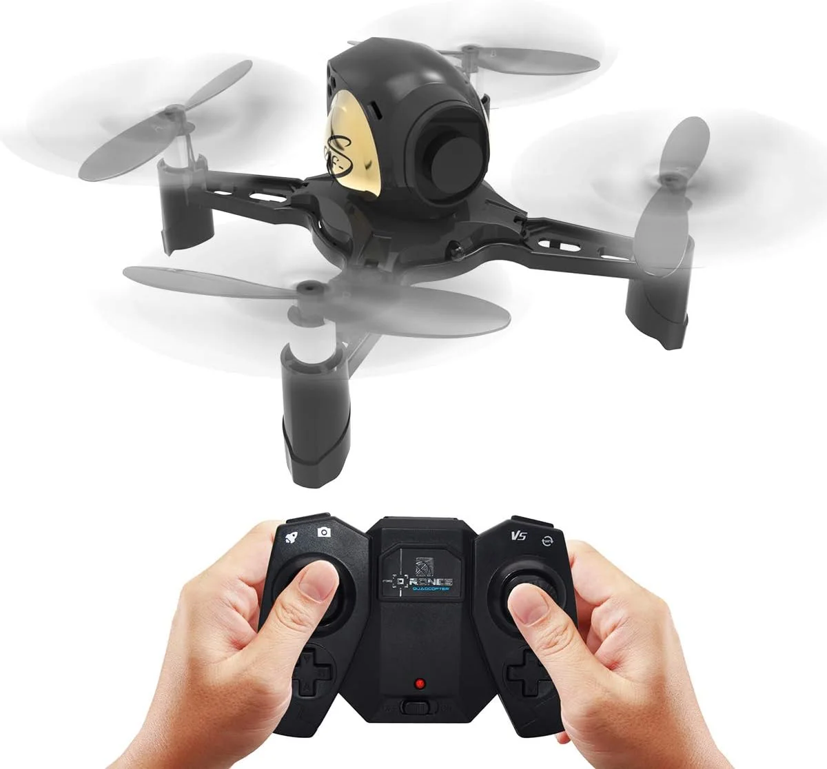 کوادکوپتر مسابقه ای کوچک REMOKING R605 RC STEM با حالت بدون سر، چرخش 360 درجه، 4 کانال، حفظ ارتفاع، اسباب بازی آموزشی ساختنی و کیت علمی (2.4 گیگاهرتز)