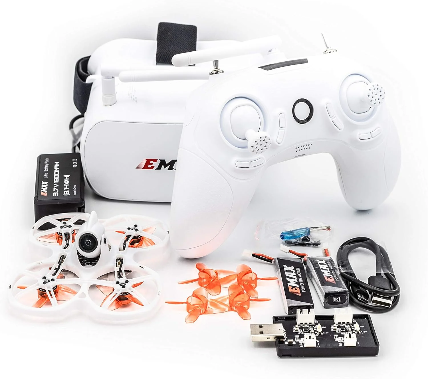 کیت EMAX Tinyhawk 2 II RTF FPV با دوربین، عینک و کنترلر برای کودکان و مبتدیان