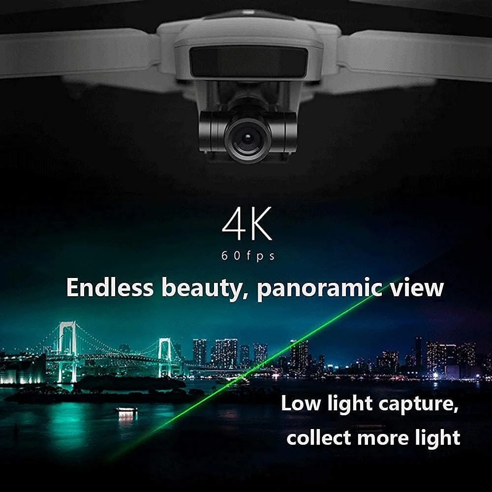 کوادکوپتر تاشو با دوربین 4K، پهپاد برای بزرگسالان، انتقال تصویر دیجیتال با کیفیت بالا 9 کیلومتر، پهپاد با دوربین 4K برای بزرگسالان، PTZ جداشدنی.