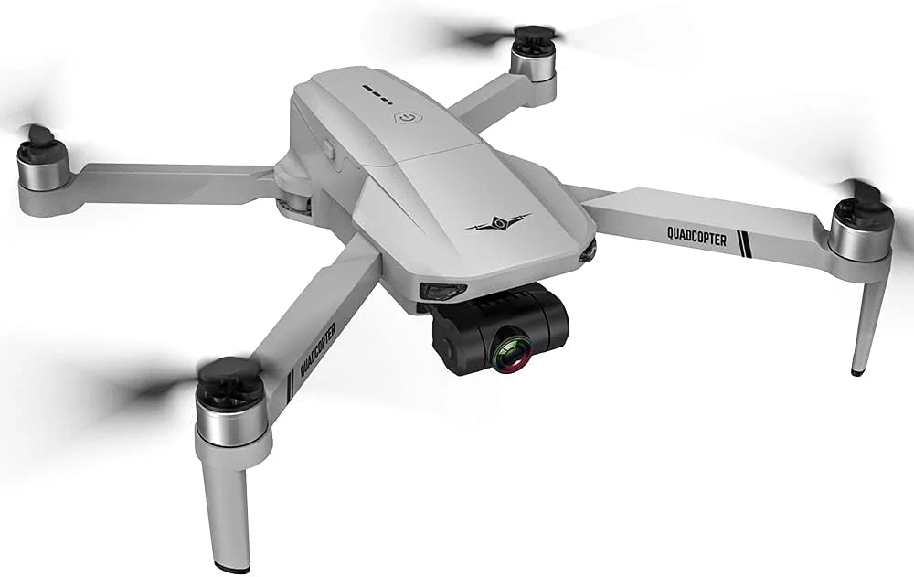 پهپاد KF102 GPS با دوربین 4K HD، گیمبال 2 محوره، برد 1200 متری، 50 دقیقه زمان پرواز (شامل 3 باتری) بازگشت با یک دکمه