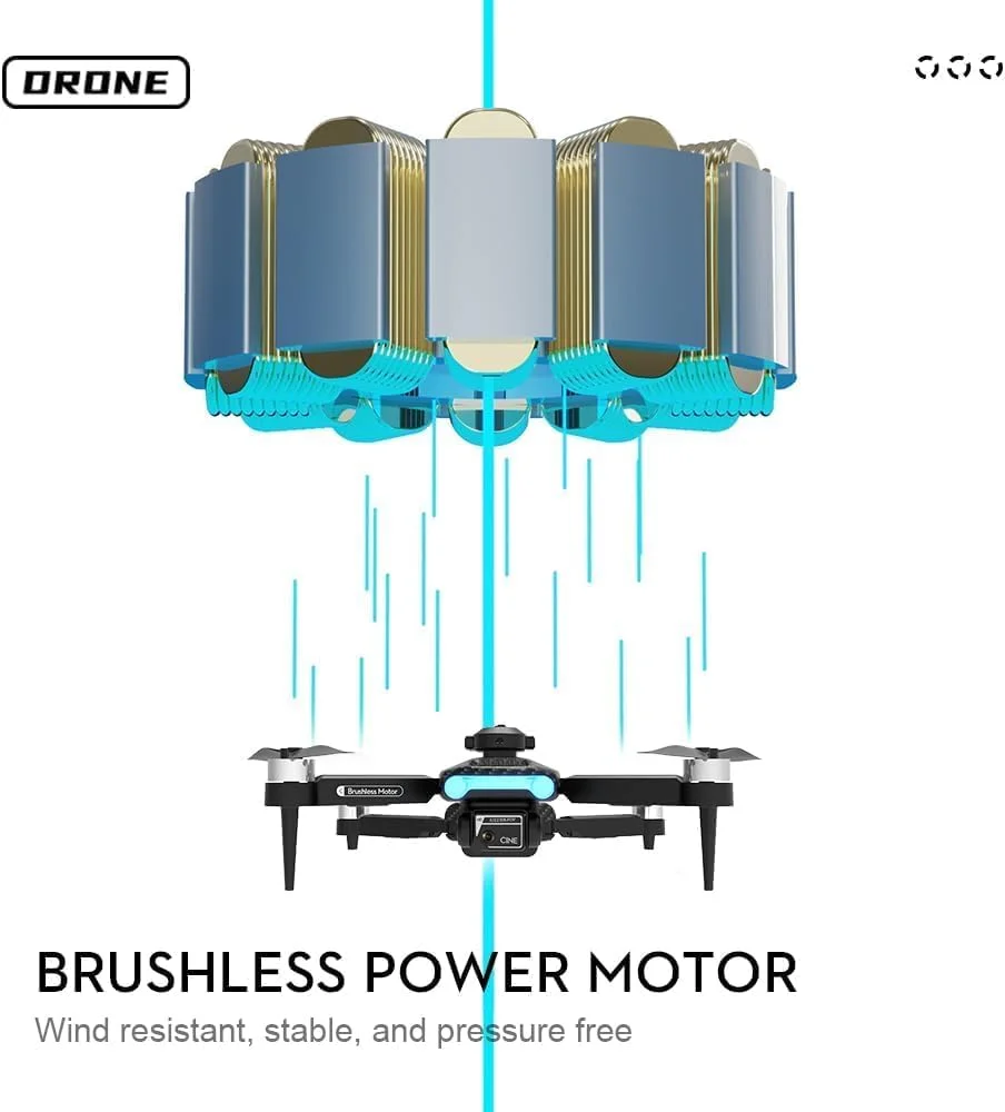 کوادکوپتر RTF تاشو XT204 با دوربین سه لنز HD 4K و وای فای 2.4G