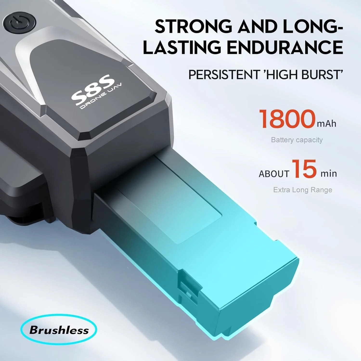 پهپاد S8S 2.4G WIFI FPV با دوربین سه لنز 4K HD، تاشو، بدون برس، کوادکوپتر RC مدل RTF