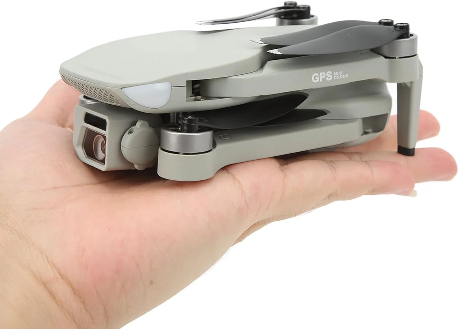 کوادکوپتر RC براشلس با قابلیت بازگشت با یک کلید، GPS هوشمند، دنبال کردن سوژه، دوربین 4K HD خاکستری، مناسب برای عکاسی هوایی (باتری دوگانه)، Kufoopikaf4swu8-11