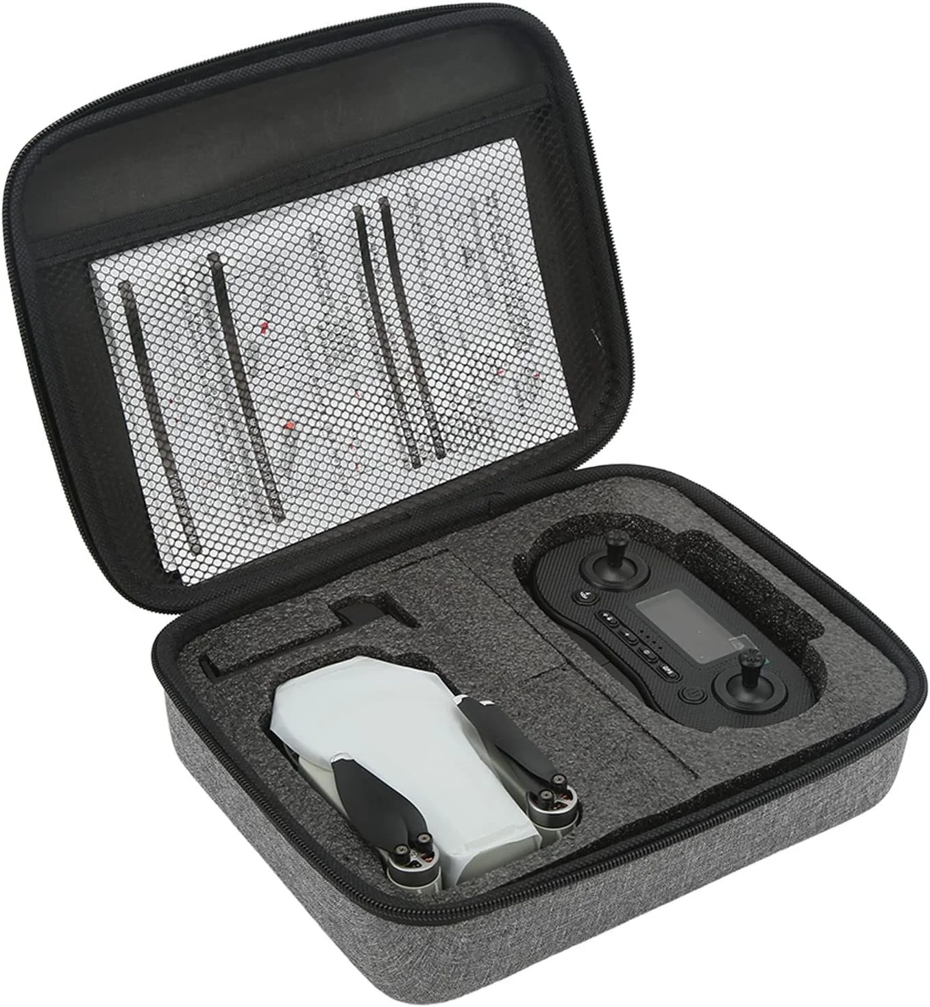 کوادکوپتر RC براشلس با قابلیت بازگشت با یک کلید، GPS هوشمند، دنبال کردن سوژه، دوربین 4K HD خاکستری، مناسب برای عکاسی هوایی (باتری دوگانه)، Kufoopikaf4swu8-11