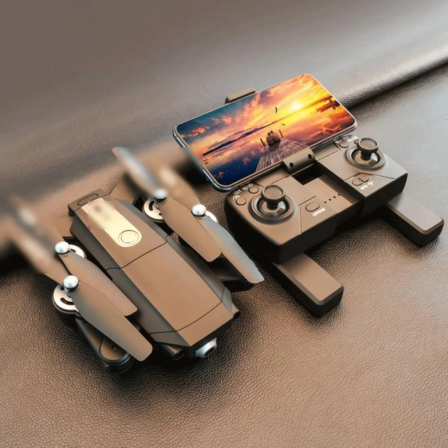 پهپاد IOFIT با دوربین، پهپاد RC با دوربین زاویه باز 4K HD، تاشو با باتری طولانی مدت، کوادکوپتر دوربین دوگانه 5G، مینی هلیکوپتر RC