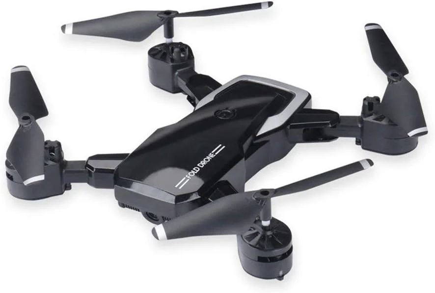 کوادکوپتر دوربین دار HXXXN S60 با دوربین دوگانه 4K HD و وای فای Fpv، ارتفاع ثابت، هدیه ای برای پسران و کودکان، مشکی