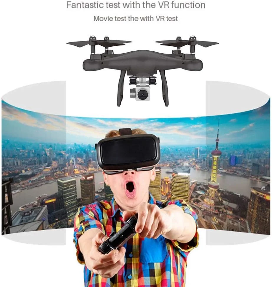 کوادکوپتر دوربین دار HXXXN X10 2.4Ghz WIFI FPV حالت بدون سر بازگشت با یک کلید حفظ ارتفاع هواپیمای کنترل از راه دور اسباب بازی