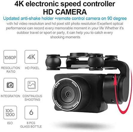 کوادکوپتر چرخشی HD با دوربین 4K مدل S32T به همراه وای فای FPV و قابلیت پرواز 20 دقیقه ای