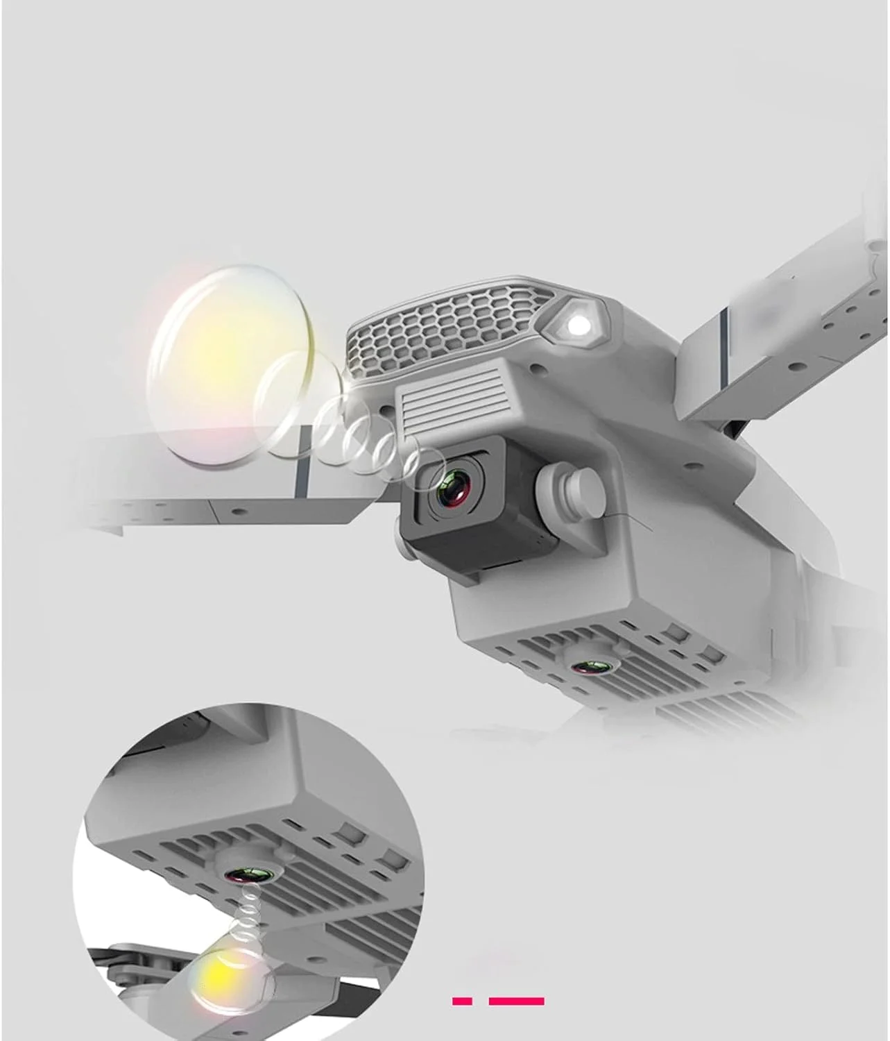 پهپاد IOFIT با دوربین، پهپاد 4K HD با دوربین دوگانه، موقعیت یابی بصری، پهپاد WiFi 1080P با حفظ ارتفاع، کوادکوپتر