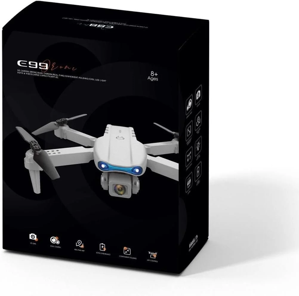 کوادکوپتر تاشو E99 با دوربین HD وای فای FPV 4K - مدل RS5515