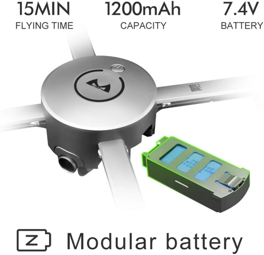 پهپاد تاشو با دوربین HD، موقعیت یابی GPS و وای فای 5G، بازگشت خودکار، عکاسی هوایی 1080P و FPV