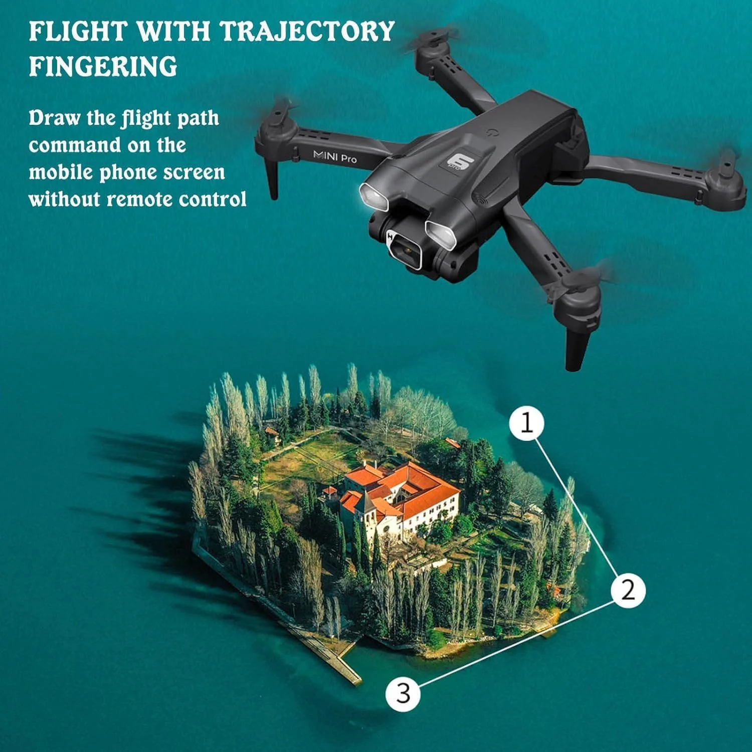 پهپاد DKH-New H66 با دوربین 4K حرفه ای HD، تاشو و دارای کنترل از راه دور