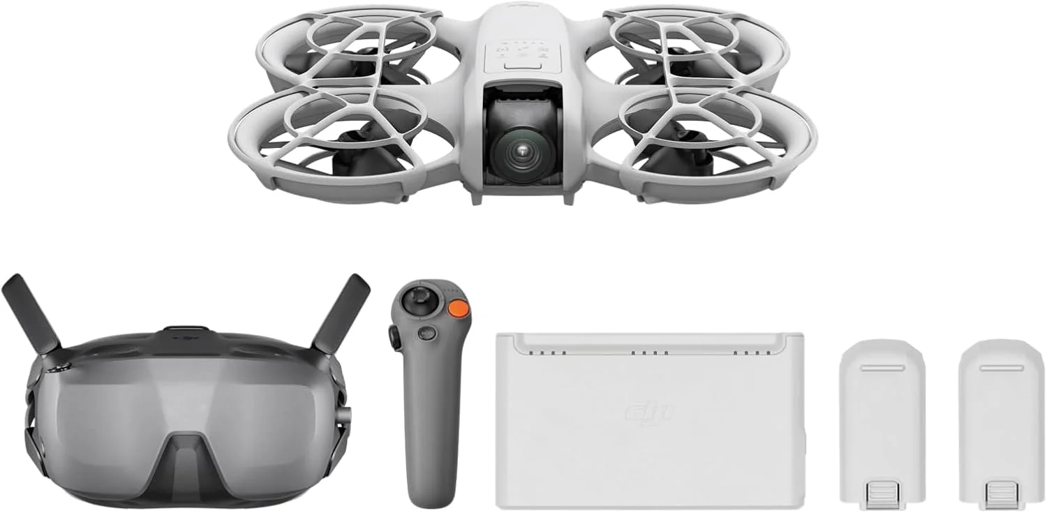 DJI Neo Motion Fly More Combo، مینی پهپاد با دوربین 4K UHD، پهپاد خود پرواز 135 گرمی با RC Motion 3 و 3 باتری، دارای گواهی MOIAT - نسخه امارات
