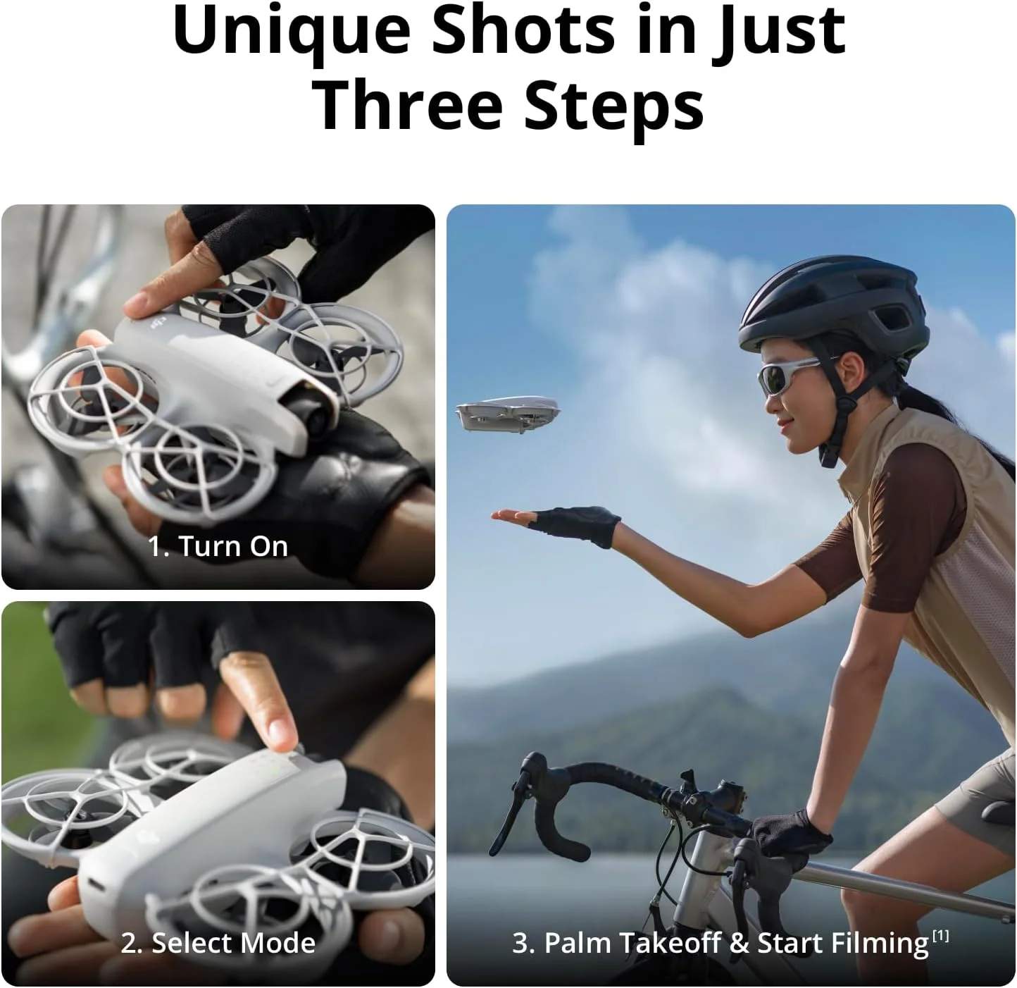 DJI Neo Motion Fly More Combo، مینی پهپاد با دوربین 4K UHD، پهپاد خود پرواز 135 گرمی با RC Motion 3 و 3 باتری، دارای گواهی MOIAT - نسخه امارات