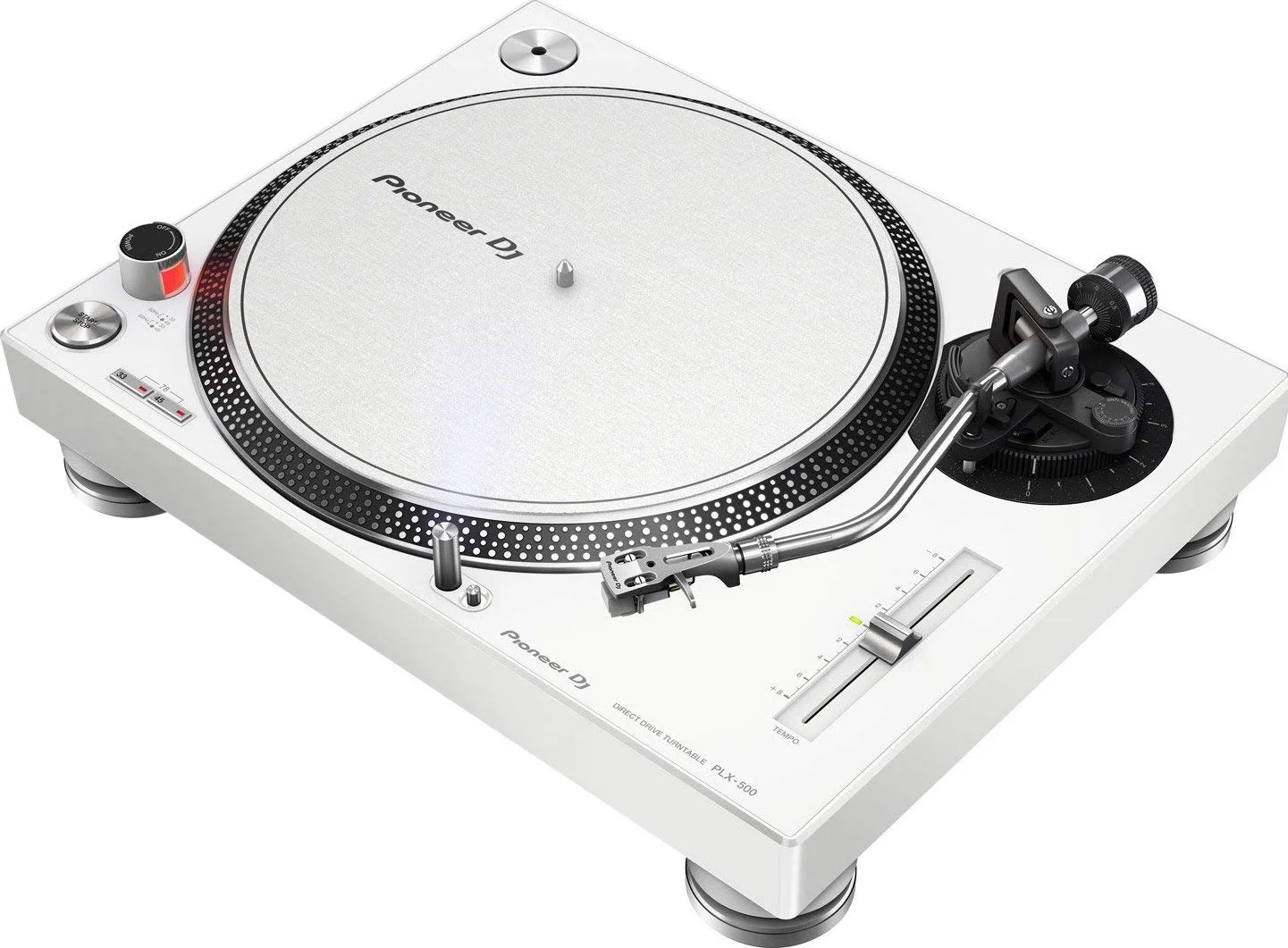 صفحه گردان USB مستقیم پایونیر DJ PLX 500 W سفید | گشتاور بالا، پری امپ Phono/Line، سازگار با Rekordbox، سفید | PLX-500-W
