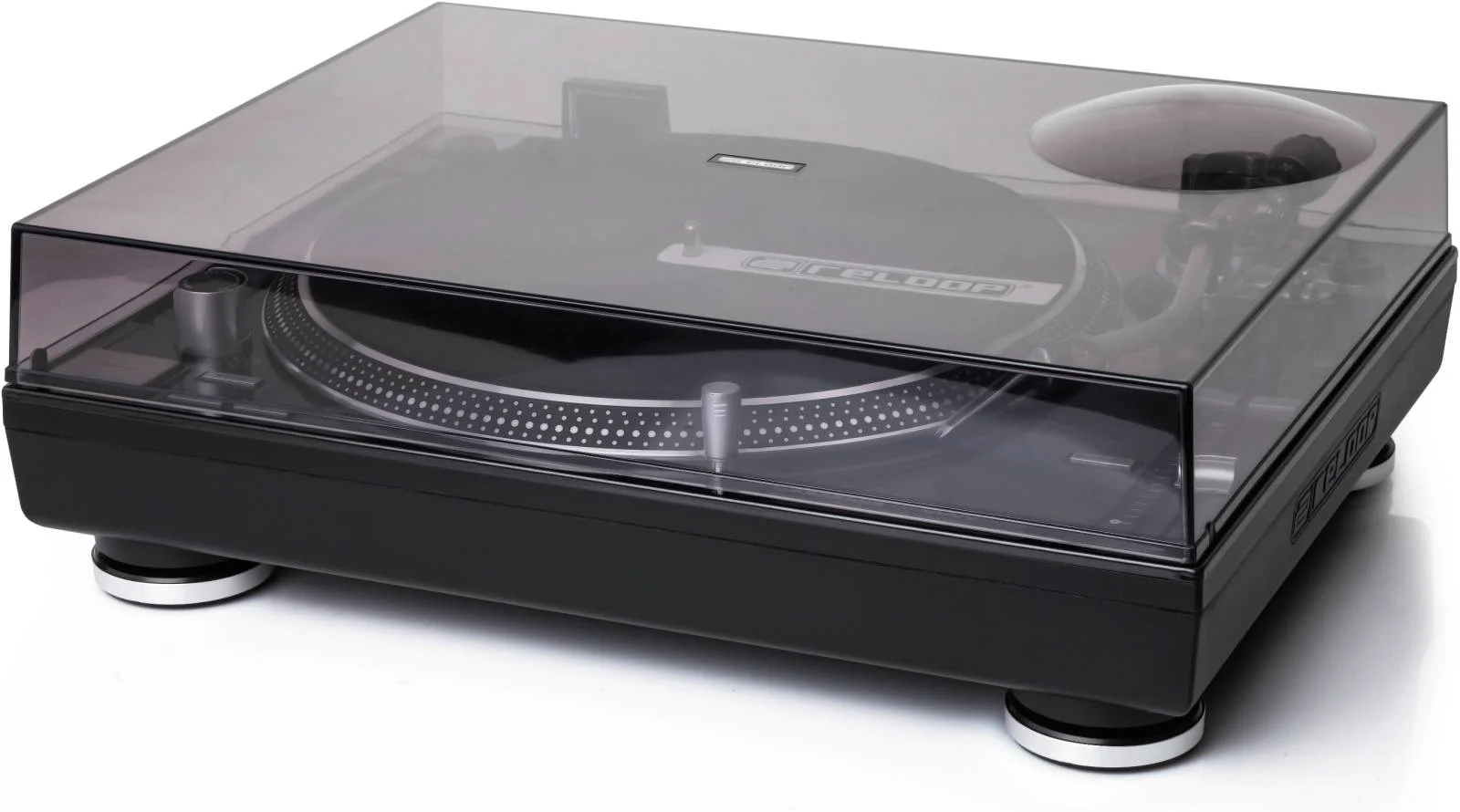 محافظ گرد و غبار لولایی Reloop مدل DC-07-08، مناسب برای RP-7000/8000 MK1 و MK2، ساخته شده از پلاستیک سخت و بادوام