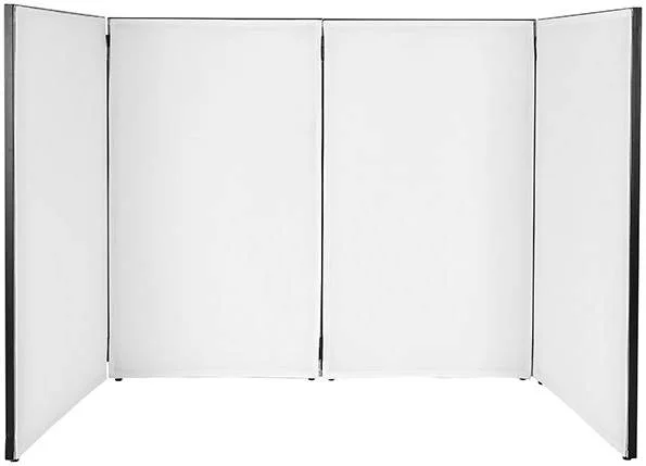 پارتیشن تاشو دی جی هدلاینر سانتا مونیکا با ۴ پنل و کیف حمل، دارای پارچه های سفید قابل شستشو و ضد حریق | HL30060