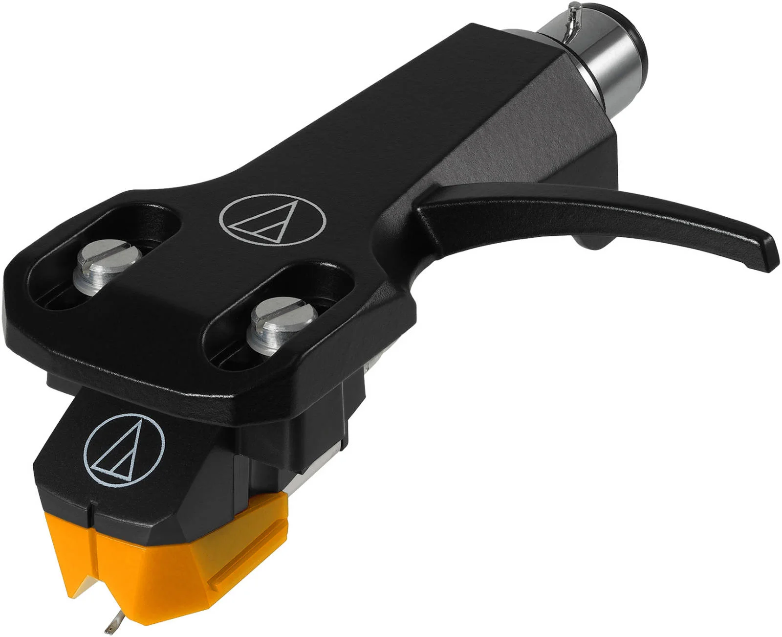 کیت کارتریج و هدشل Audio Technica AT VM95EN/H با سوزن بیضی شکل 0.3 در 0.7 میلیمتری MM (3.5 mV) از پیش نصب شده روی هدشل یونیورسال، نارنجی/مشکی | AT-VM95EN/H کیت کارتریج و هدشل Audio Technica AT VM95EN/H با سوزن بیضی شکل 0.3 در 0.7 میلیمتری MM (3.5 mV) از پیش نصب شده روی هدشل یونیورسال، نارنجی/مشکی | AT-VM95EN/H