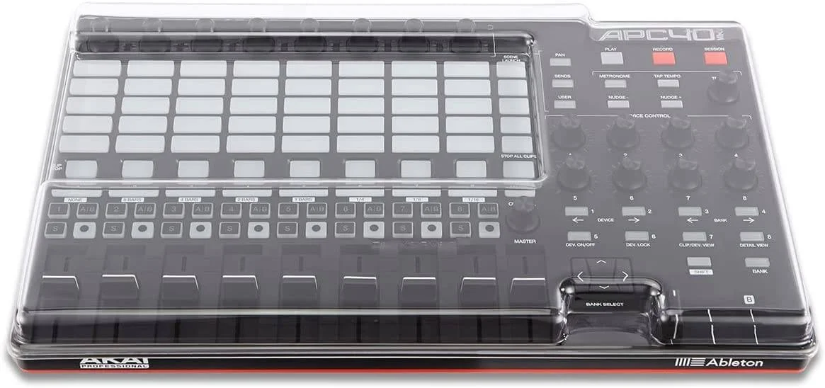 محافظ دک سیور برای کنترلر Akai Professional APC40 mkII، محافظت در برابر گرد و غبار و مایعات، ساختار پلی کربنات، مناسب برای کیف های کنترلر، مقاوم در برابر ضربه، دودی/شفاف | DS-PC-APC40MK2