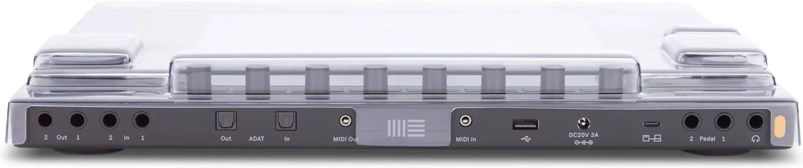 محافظ Decksaver برای Ableton Push 3، بدنه پلی کربنات فوق العاده بادوام، محافظت در برابر گرد و غبار، مایعات و ضربه، محافظت از پدها، صفحه نمایش، دکمه ها، شفاف | DS-PC-PUSH3