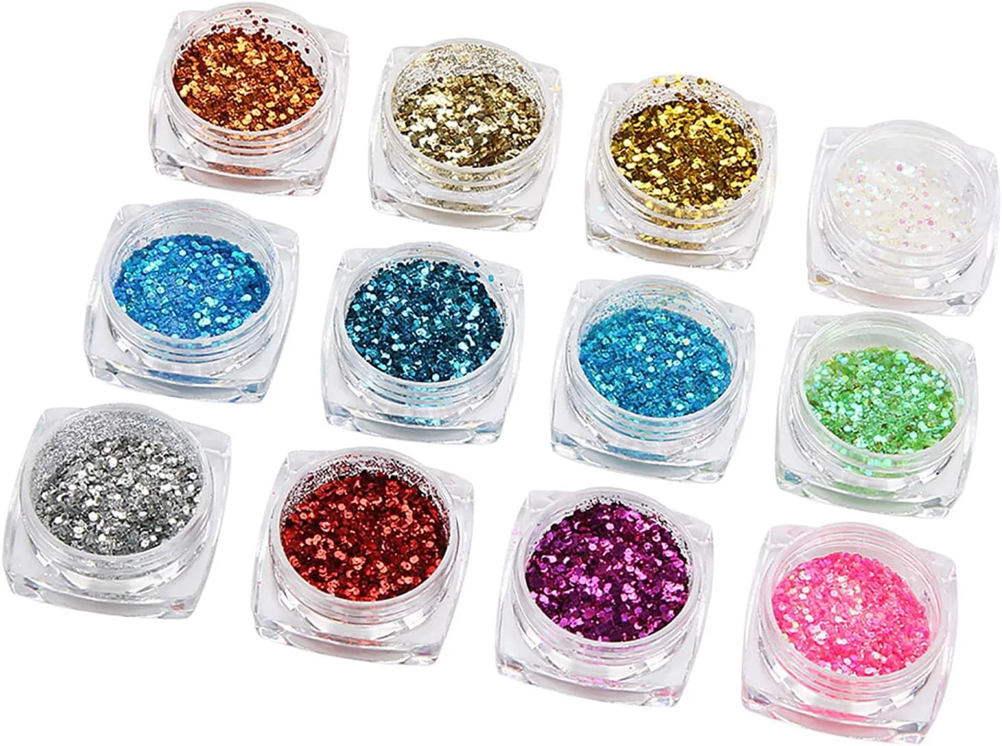 پالت طراحی ناخن اکلیلی با اشکال هندسی، برچسب پالت مانیکور، لوازم جانبی کیت DIY، ۱۲ جعبه/ست