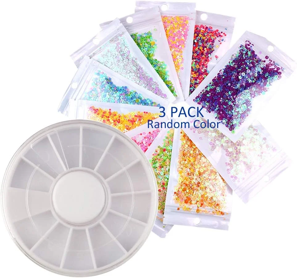 ست اکلیل چند رنگ برای صورت، بدن، گونه و مو، مناسب آرایش زیبایی جشن و مهمانی، شامل 1 عدد ظرف گرد سفید برای مانیکور