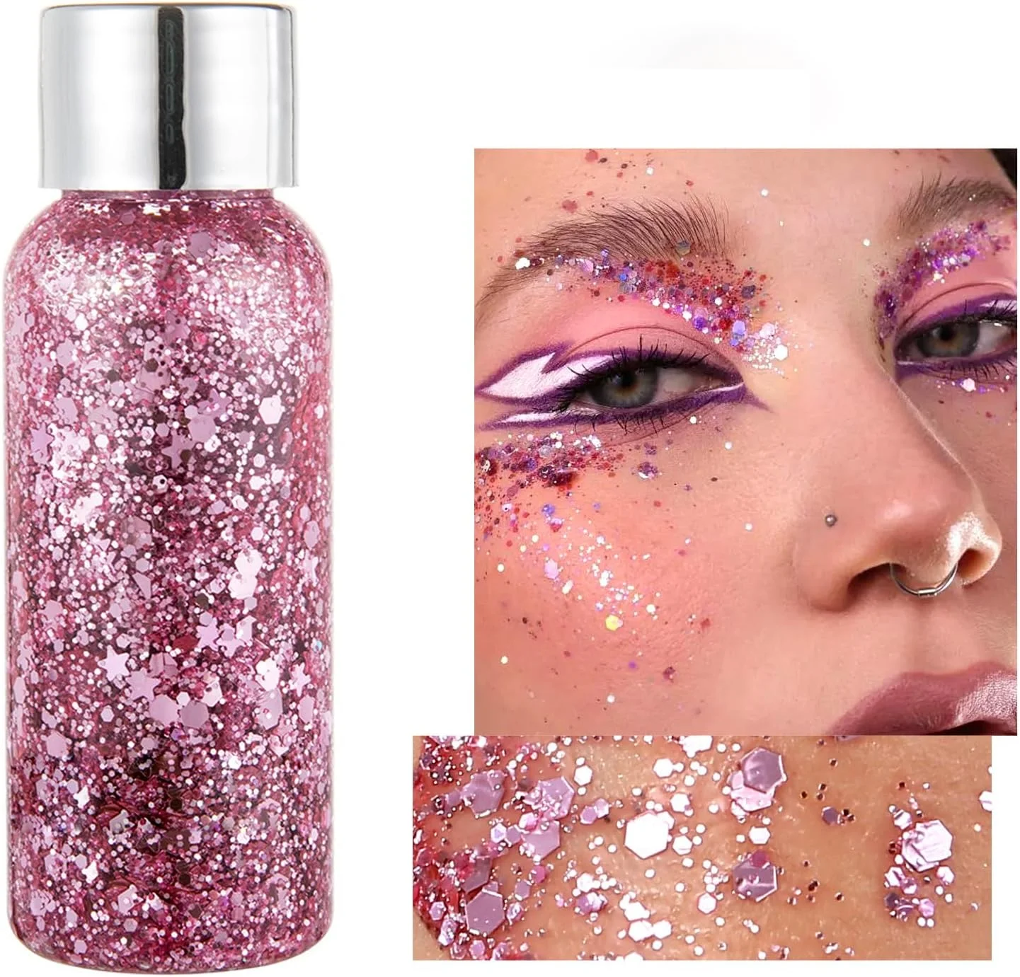 سایه چشم مایع اکلیلی پری دریایی GL-Turelifes، ژل اکلیلی بدن، لوازم آرایشی اکلیلی جشنواره، آرایش صورت، مو، ناخن، ماندگاری طولانی، درخشان 30 گرم (03# صورتی) سایه چشم مایع اکلیلی پری دریایی GL-Turelifes، ژل اکلیلی بدن، لوازم آرایشی اکلیلی جشنواره، آرایش صورت، مو، ناخن، ماندگاری طولانی، درخشان 30 گرم (03# صورتی)