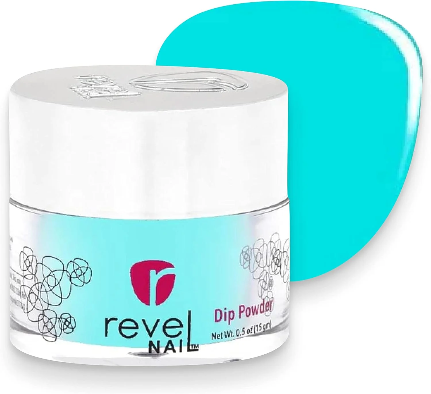 پودر دیپ ناخن رول - پودر دیپ آبی لاک ناخن، پودر دیپ مقاوم در برابر تراشه با ویتامین E و کلسیم، مانیکور DIY