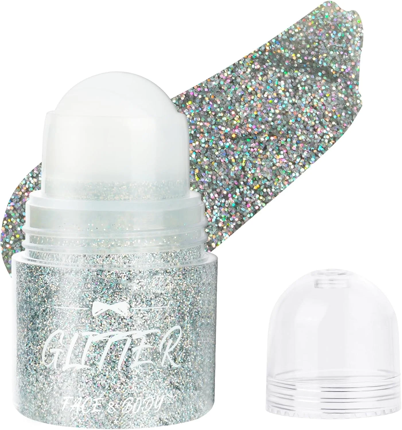 ژل اکلیلی رولی بدن LOPHE، ژل اکلیلی هولوگرافیک، تغییر رنگ، پولک های پری دریایی درخشان، برای لوازم جانبی جشن ها و صورت، ناخن ها، چشم ها، لب ها (نقره ای)