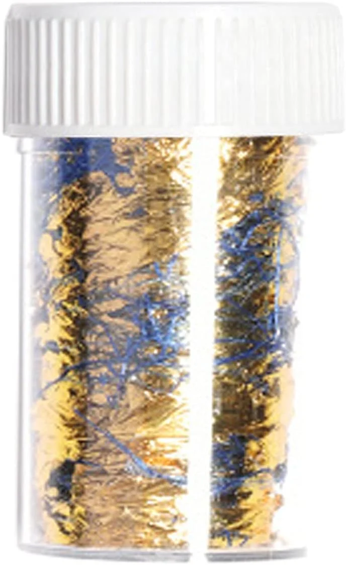 پولک، فویل و اکلیل تزئین ناخن، طلایی و نقره ای متالیک، برچسب فویلی تزئین ناخن، لوازم جانبی DIY برای مهمانی و جشن (G)