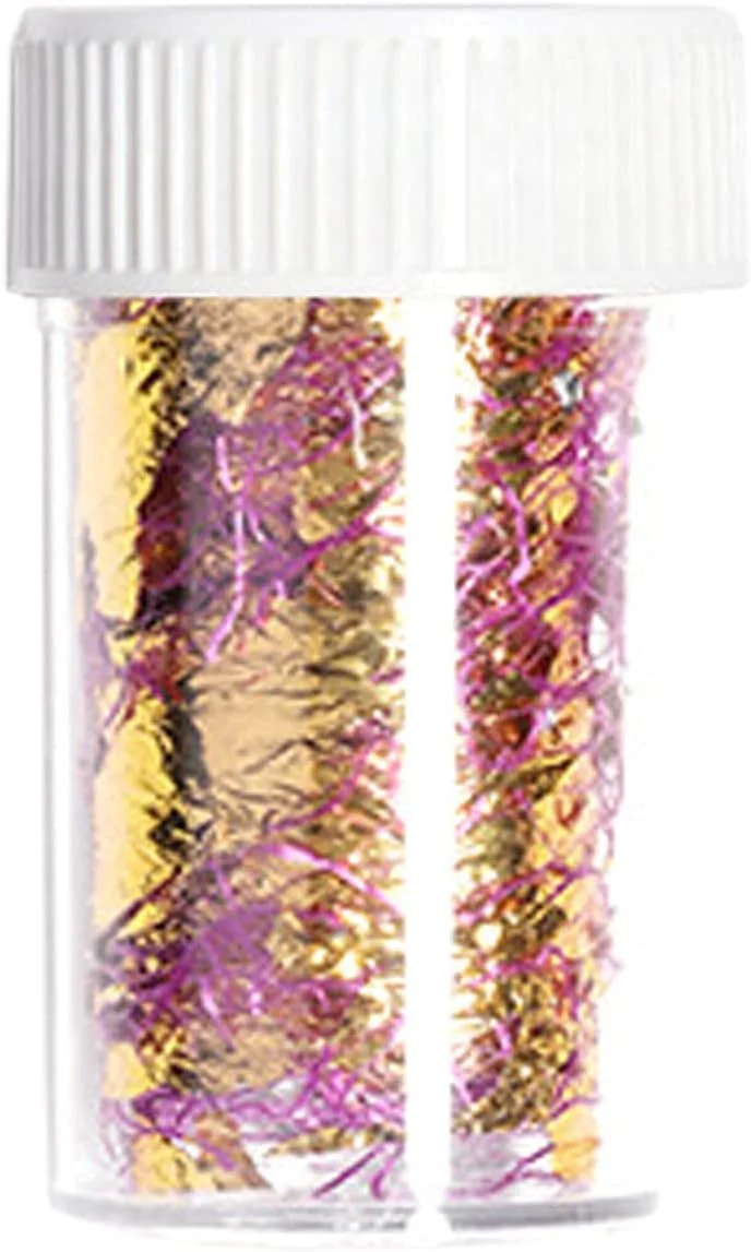 تزئین ناخن پولک متالیک طلایی نقره ای، برچسب ورقه ای تزئین ناخن، لوازم جانبی و برچسب های DIY برای مهمانی و جشنواره (J)