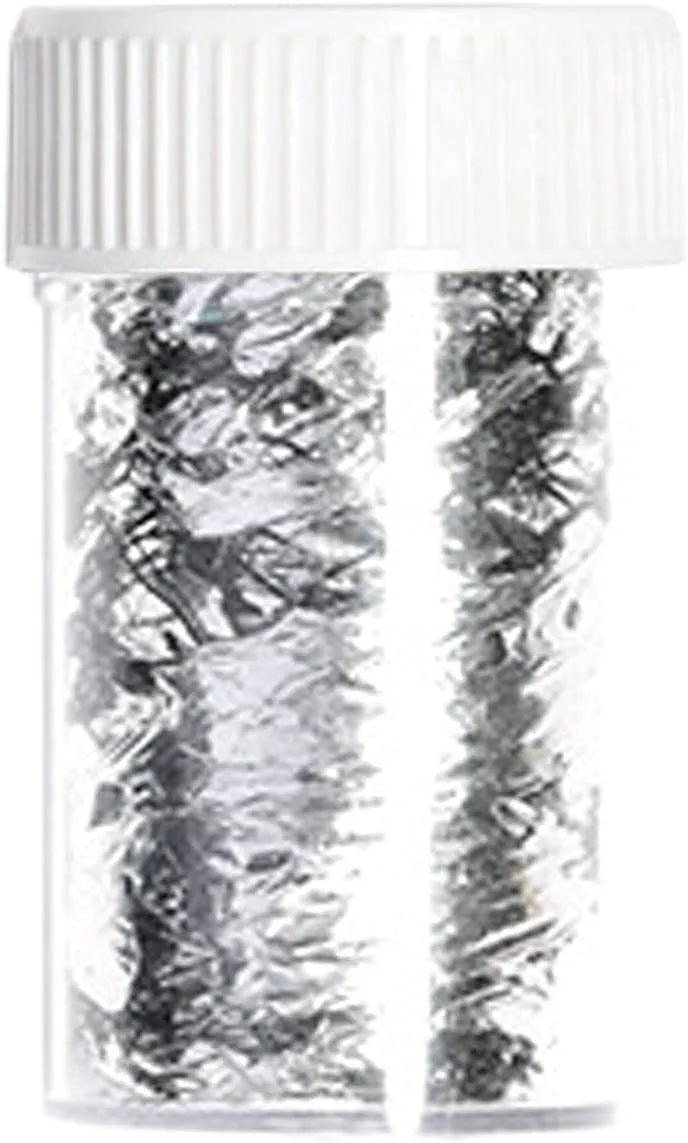 تکه های براق ناخن، پولک های متالیک طلایی نقره ای، فویل طراحی ناخن، برچسب فویلی، لوازم جانبی DIY برای مهمانی و جشنواره (B)