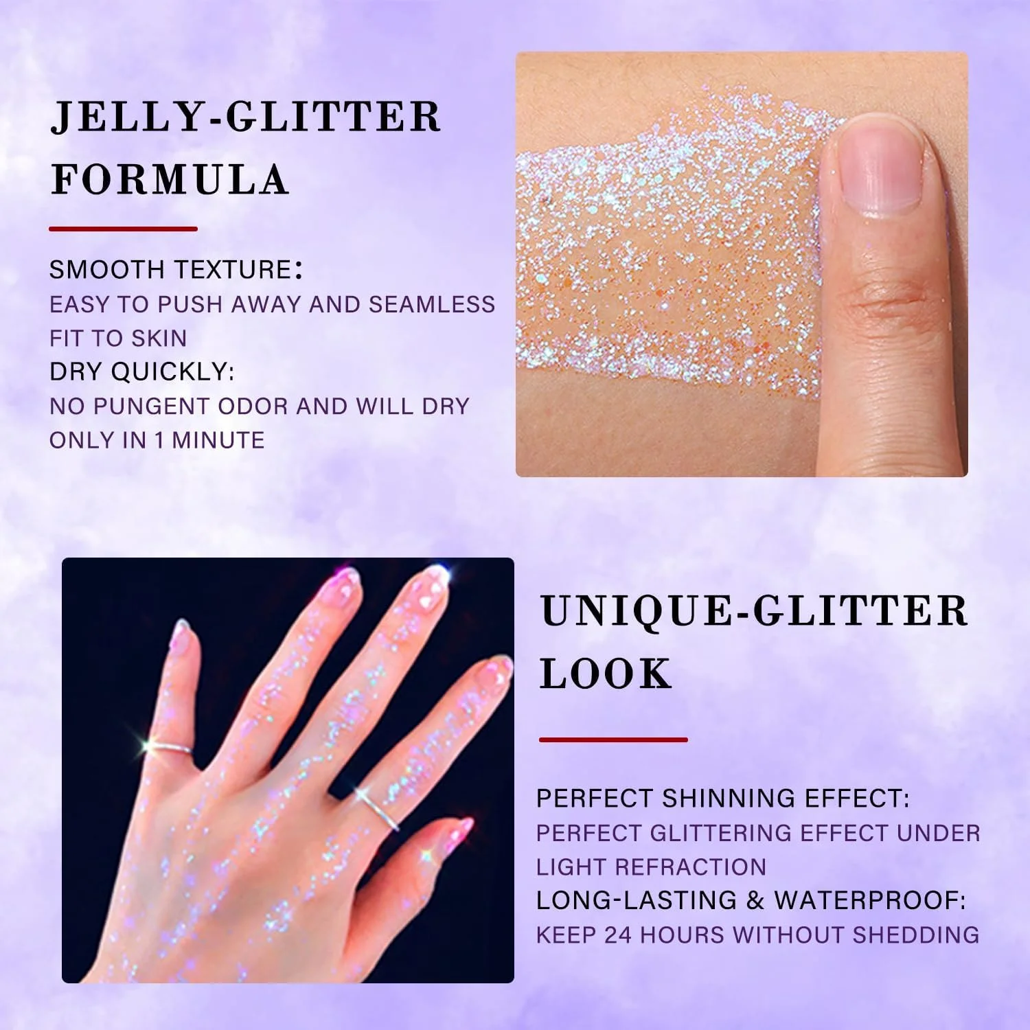 ژل اکلیلی بدن و صورت در 3 رنگ، آرایش اکلیلی هولوگرافیک با گرید آرایشی، لوازم آرایش اکسسوری جشن و مهمانی، ژل اکلیلی درشت پری دریایی درخشان برای مهمانی هنری