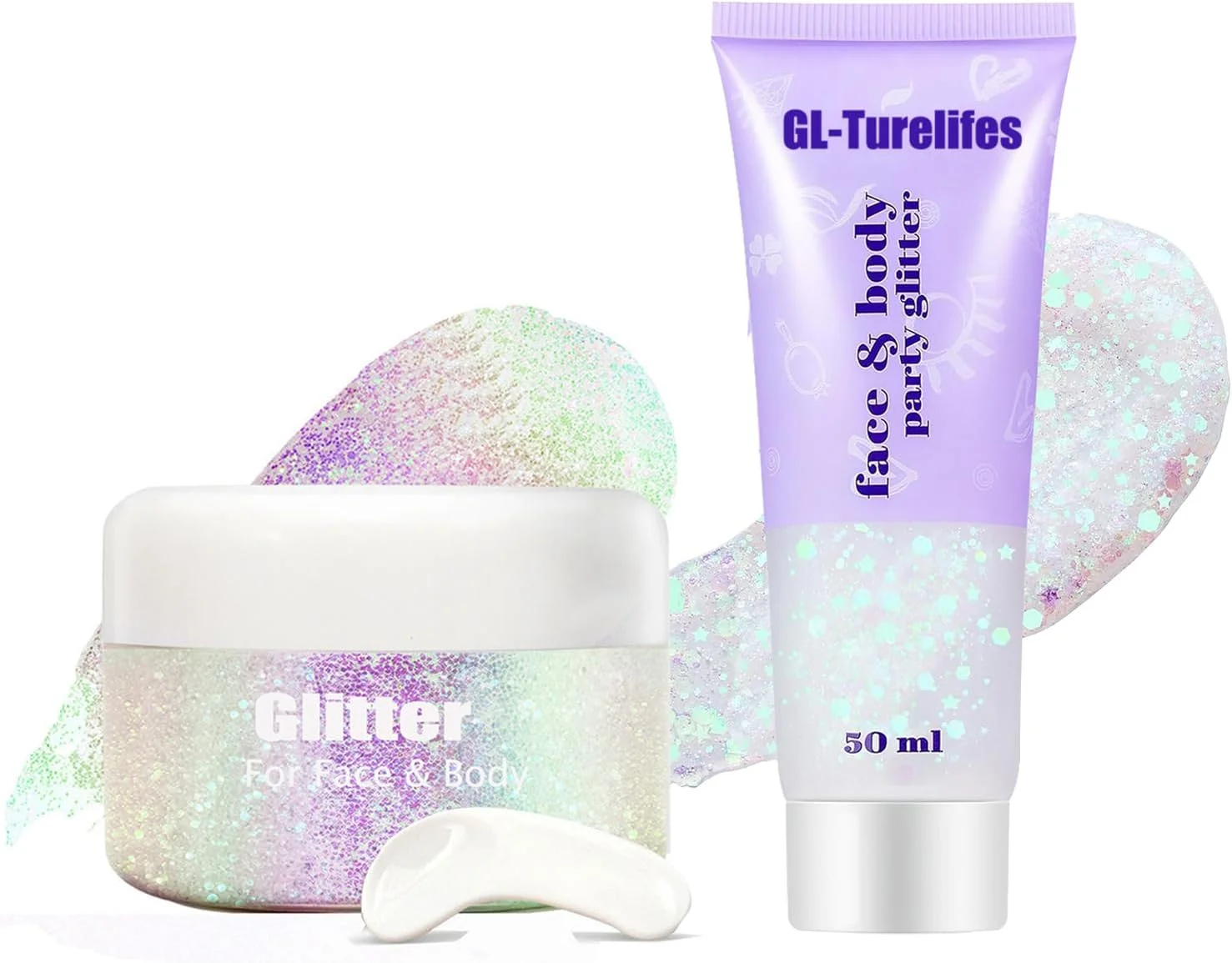 ست دو عددی اکلیل بدن سفید، اکلیل هولوگرافیک بدن اکلیل ریز 50 میلی لیتر + اکلیل درشت پری دریایی درخشان صورت 50 میلی لیتر برای صورت، چشم، لب، بدن، مو و ناخن (سفید ریز + سفید درشت) ست دو عددی اکلیل بدن سفید، اکلیل هولوگرافیک بدن اکلیل ریز 50 میلی لیتر + اکلیل درشت پری دریایی درخشان صورت 50 میلی لیتر برای صورت، چشم، لب، بدن، مو و ناخن (سفید ریز + سفید درشت)