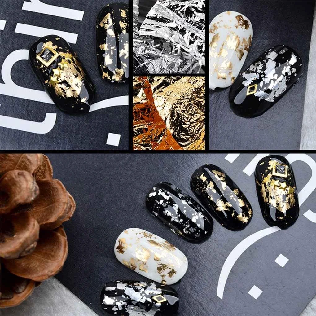 شووی هگربی فویل پیپر اکلیلی استیکر یو وی طراحی لاک ژل ناخن ابزار محصولات برای تزئین