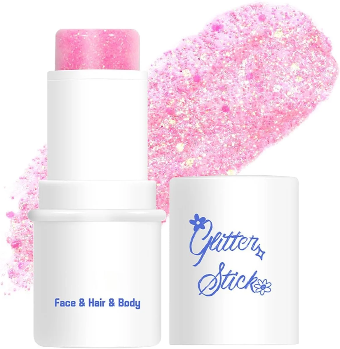 اکلیل بدن، استیک اکلیلی درخشان بدن، ژل اکلیلی صورت، پولک پری دریایی برای مو و ناخن، استیک اکلیلی پولکی درشت، لوازم جانبی جشن و مهمانی، آرایش جشنواره هالووین (#02 صورتی)