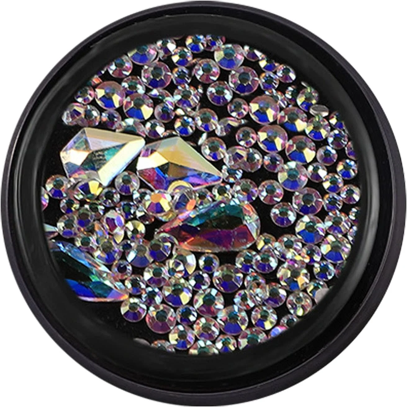 نگین های تزئینی ناخن کریستالی سه بعدی الماسی اکلیلی برای طراحی ناخن