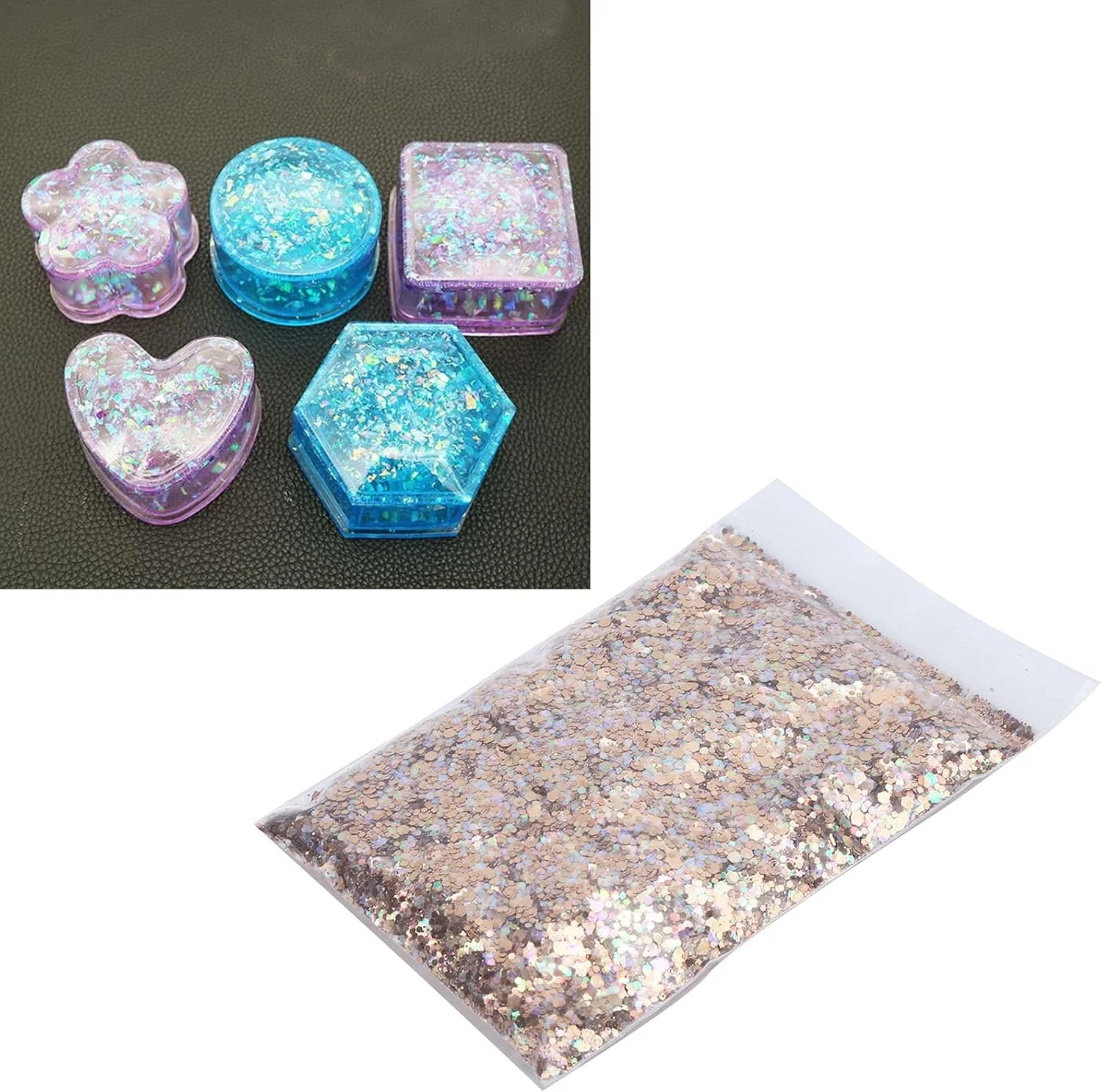 اکلیل طلایی، پولک ناخن طلایی براق برای تزئین رزین، هدایای خودساز، طراحی ناخن