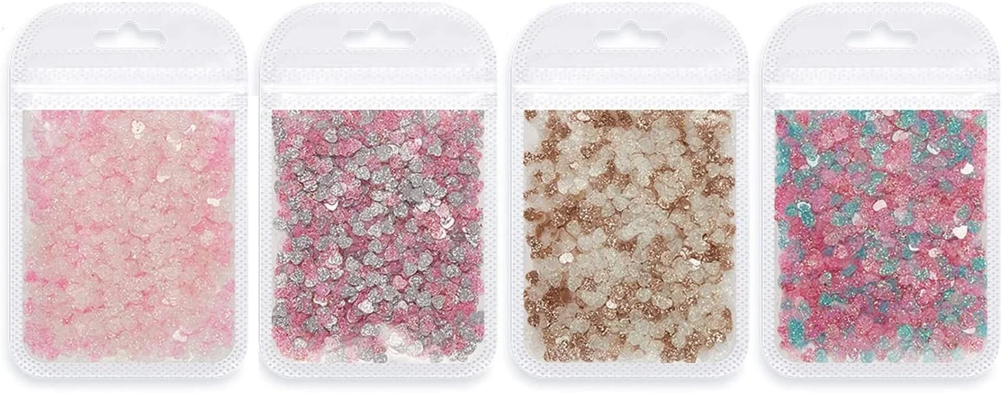 یک بسته تزئین ناخن پولکی، جلوه بصری براق، درخشان، پولک های اکلیلی ناخن بازتابنده نور، ظریف