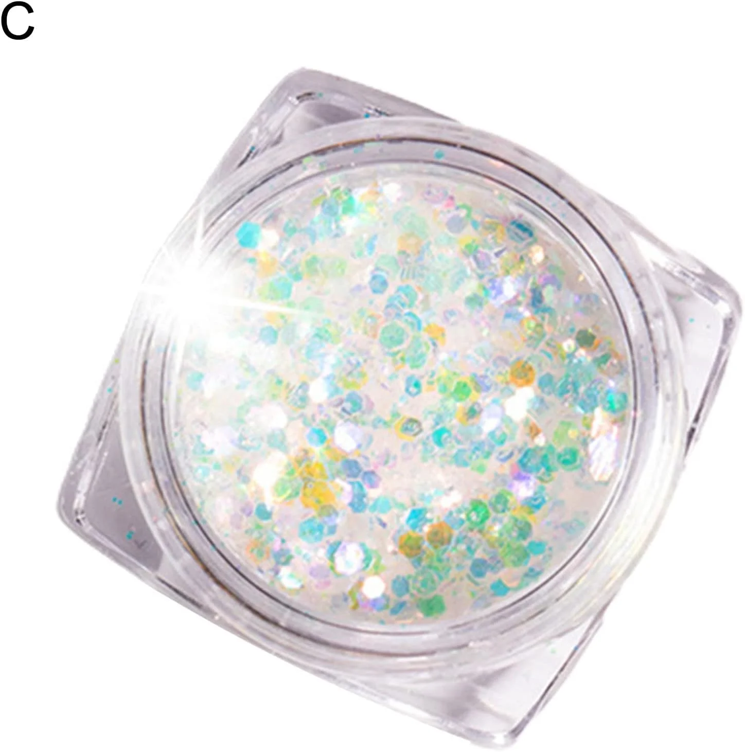 اکلیل ناخن لوکس، پولک های رنگی مخلوط، مقدار کافی برای بانوان