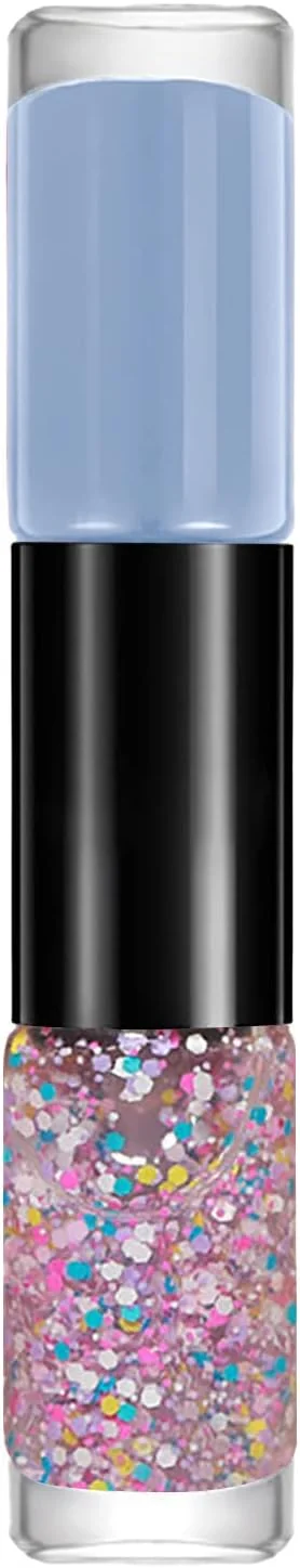 ست لاک ناخن، لاک ناخن اکلیلی، لاک ناخن دو سر با دو رنگ، لاک ناخن سازگار با محیط زیست، لایه برداری آسان و لاک ناخن خشک شونده سریع، لاک ناخن اکلیلی 12 میلی لیتر (S، 10 * 2 * 2 سانتی متر)