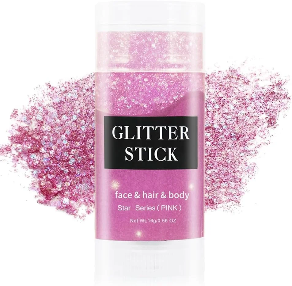 استیک اکلیل صورتی برای صورت و بدن - لب، چشم، ناخن