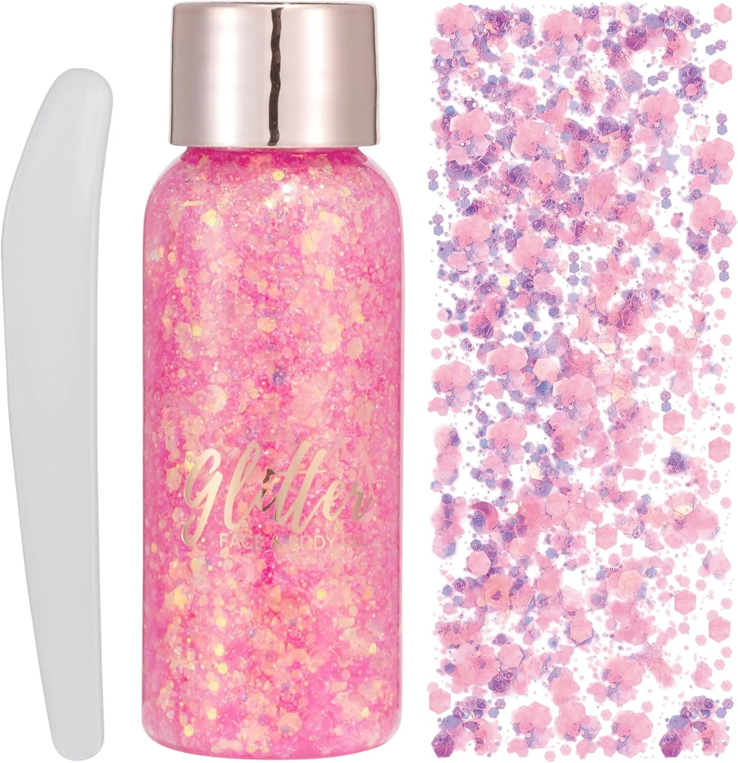 سایه چشم مایع اکلیلی پری دریایی GL-Turelifes، ژل اکلیلی بدن، لوازم آرایشی اکلیلی جشنواره، آرایش صورت، مو، ناخن، ماندگاری طولانی، درخشان 30 گرم (#104 صورتی تیره)