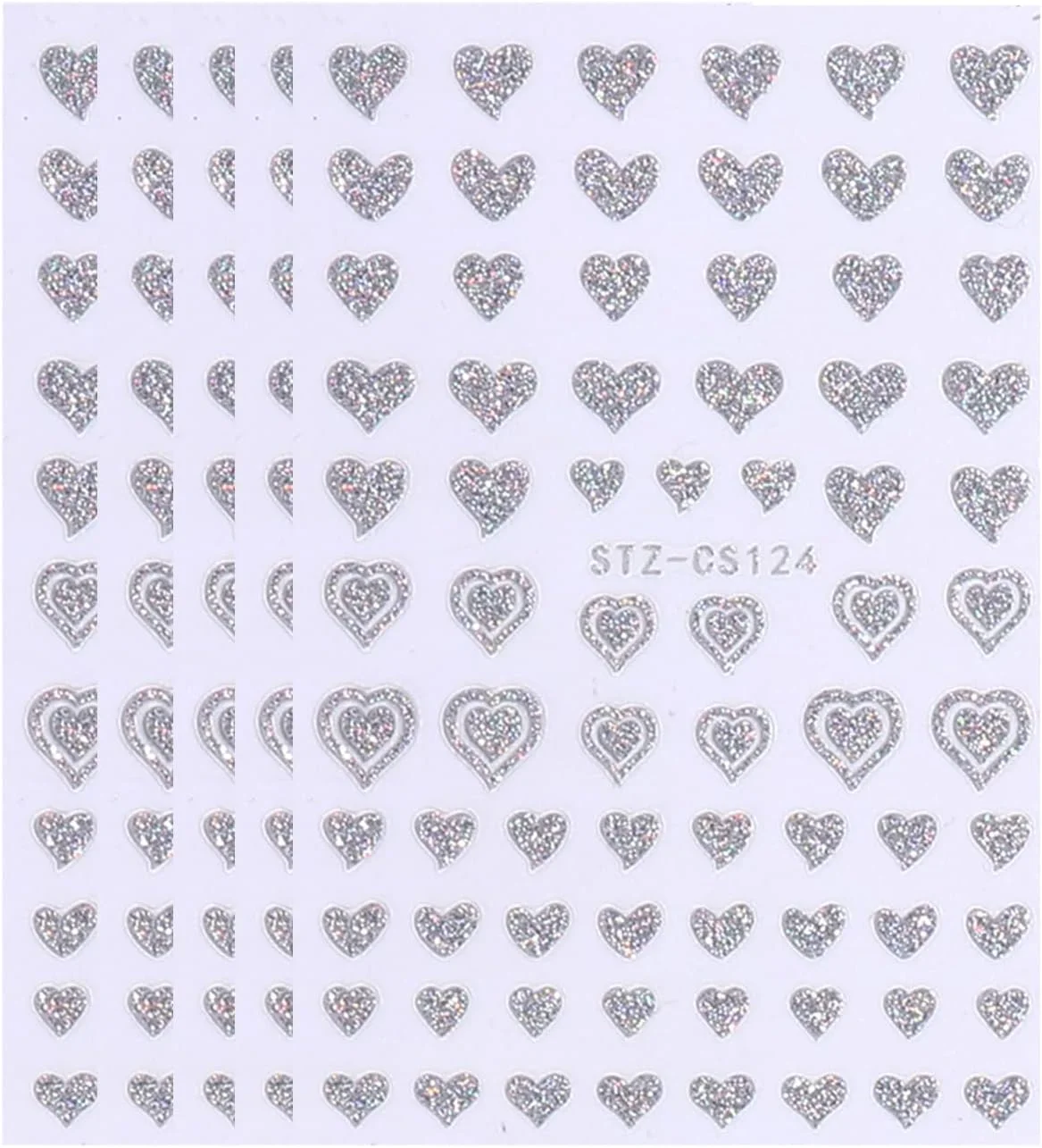 تزئین ناخن پولکی با افکت سه بعدی، سبک وزن، کیفیت ساخت عالی، طرح ستاره ای برای دختران