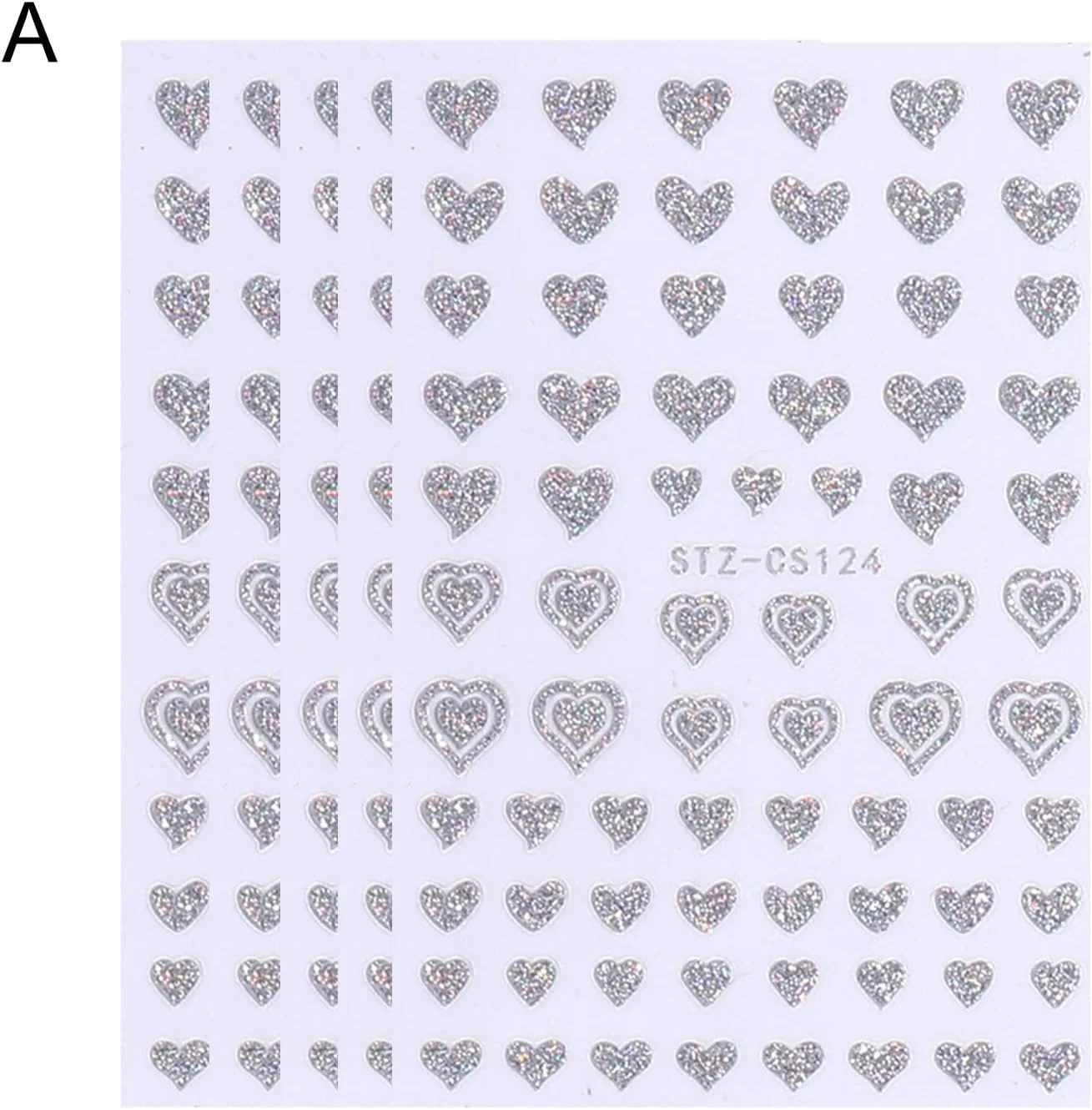 تزئین ناخن پولکی با افکت سه بعدی، سبک وزن، کیفیت ساخت عالی، طرح ستاره ای برای دختران