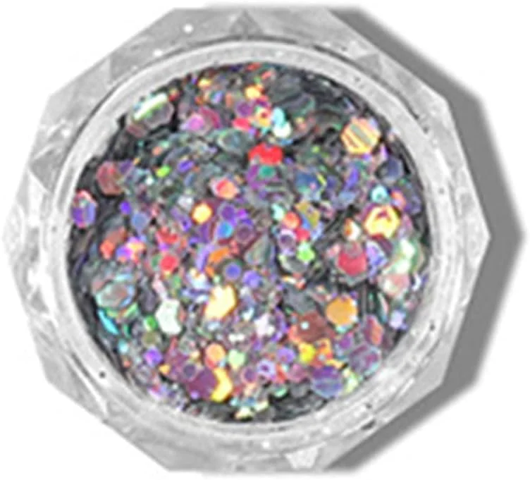 پولک های اکلیلی ناخن سه بعدی Irovami، پولک های اکلیلی ناخن، برچسب های اکلیلی اکریلیک برای تزئین ناخن و زیبایی ناخن