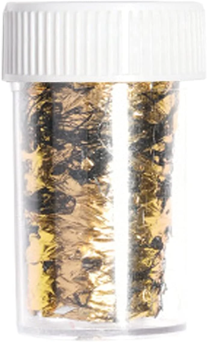 پولک ناخن، برچسب فویل ناخن، پولک فلزی طلایی نقره ای، تراشه هنری ناخن، اکلیل پولکی، اکلیل طلایی نقره ای برای تزئین هنر ناخن (A)